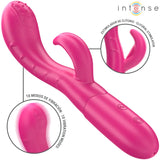 INTENSE - AMARA VIBRATOR MIT STIMULIERENDER ZUNGE 10 VIBRATIONEN ROSA - Vanelion Paradise