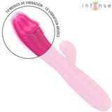 INTENSE - IVY FLEXIBLER VIBRATOR 10 VIBRATIONEN MIT STIMULIERENDER ZUNGE ROSA - Vanelion Paradise