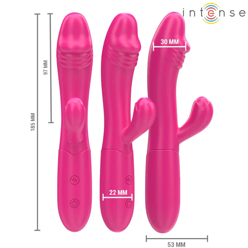 INTENSE - IVY FLEXIBLER VIBRATOR 10 VIBRATIONEN MIT STIMULIERENDER ZUNGE ROSA - Vanelion Paradise