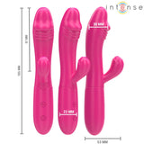 INTENSE - IVY FLEXIBLER VIBRATOR 10 VIBRATIONEN MIT STIMULIERENDER ZUNGE ROSA - Vanelion Paradise