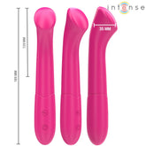 INTENSE - PATY VIBRATOR 19 CM FLEXIBEL 10 VIBRATIONEN MODELL 2 ROSA - Vanelion Paradise
