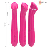 INTENSE - PATY VIBRATOR 19 CM FLEXIBEL 10 VIBRATIONEN MODELL 2 ROSA - Vanelion Paradise