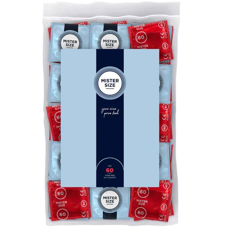 MISTER SIZE - KONDOMGRÖSSE XL 60 MM (100 EINHEITEN) - Vanelion Paradise