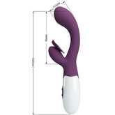 PRETTY LOVE - BUTTERFLY KISS RABBIT VIBRATOR & G-SPOT STIMULATOR LILA - Vanelion Paradise