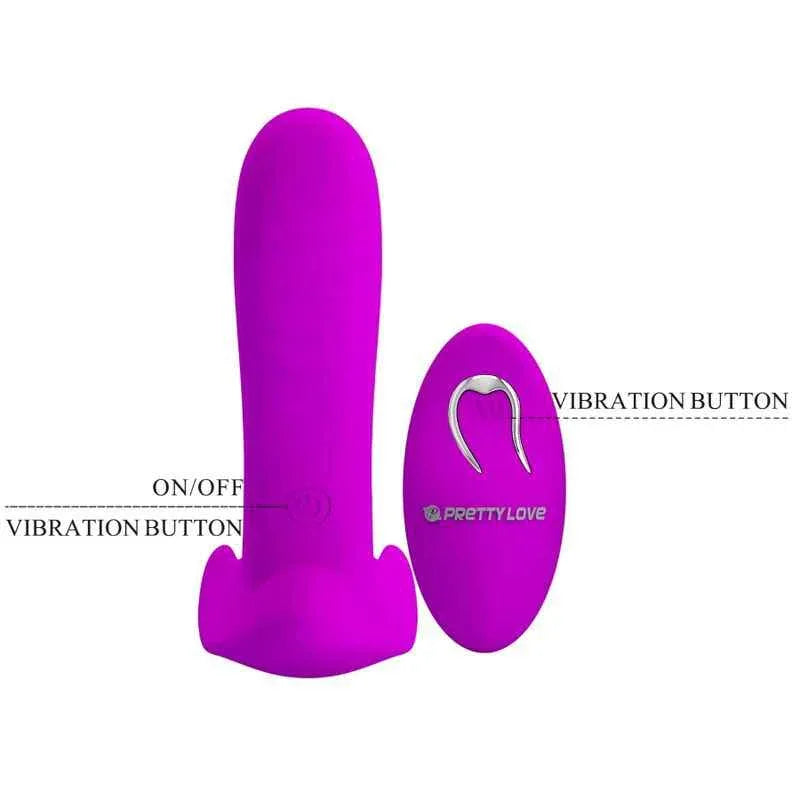 PRETTY LOVE - MASSAGER & VIBRATOR 12 VIBRATIONEN FERNBEDIENUNG LILA - Vanelion Paradise