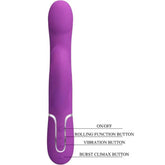 PRETTY LOVE - 4 IN 1 MULTIFUNKTIONSVIBRATOR & STIMULATOR LILA - Vanelion Paradise