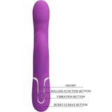 PRETTY LOVE - 4 IN 1 MULTIFUNKTIONSVIBRATOR & STIMULATOR LILA - Vanelion Paradise