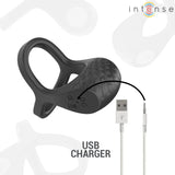 INTENSE - ALEX VIBRATOR DOPPEL-PENISRING 10 VIBRATIONEN SCHWARZ - Vanelion Paradise