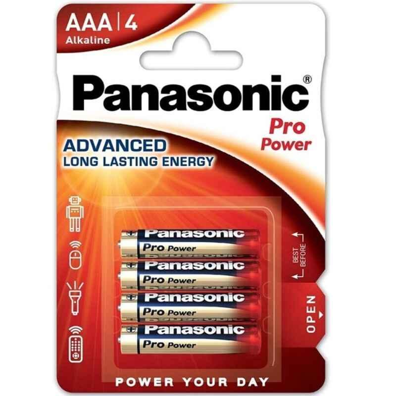 PANASONIC - PRO POWER ALKALINE AAA BATTERIE LR03 BLISTER*4 - Vanelion Paradise