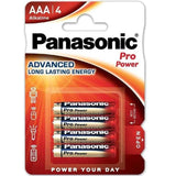 PANASONIC - PRO POWER ALKALINE AAA BATTERIE LR03 BLISTER*4 - Vanelion Paradise