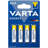 VARTA - ENERGY ALKALINE BATTERIE AAA LR03 BLISTER*4 - Vanelion Paradise