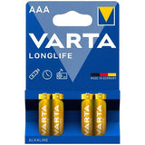 VARTA - LANGLEBIGE ALKALINE-BATTERIE AAA LR03 BLISTER*4 - Vanelion Paradise
