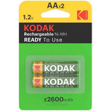 KODAK - HR6 AA 2600 mAh WIEDERAUFLADBARE BATTERIE BLISTER*2 - Vanelion Paradise
