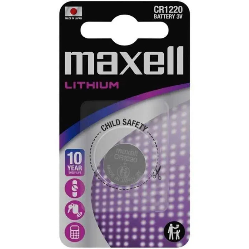 MAXELL - LITHIUM-KNOPFBATTERIE CR1220 3V BLISTER*1 - Vanelion Paradise