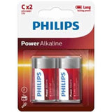 PHILIPS - POWER ALKALINE BATTERIE C LR14 BLISTER*2 - Vanelion Paradise