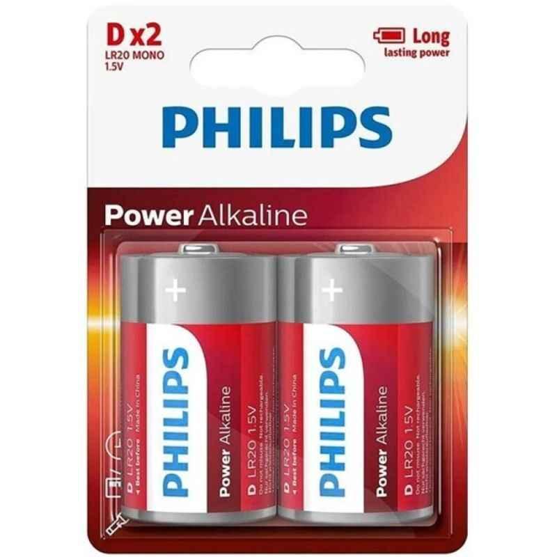 PHILIPS - POWER ALKALINE BATTERIE D LR20 BLISTER*2 - Vanelion Paradise