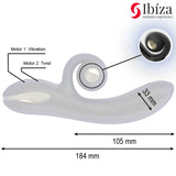 IBIZA - TWISTER VIBRATOR MIT KURVENSTIMULATOR UND VIBRO-ROTATION - Vanelion Paradise