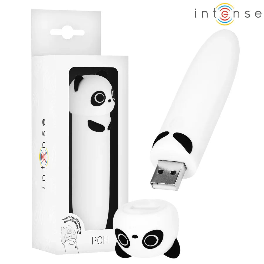 INTENSE - POH PANDA VIBRIERENDER BULLET, USB WIEDERAUFLADBAR, 10 X 2,2 CM - Vanelion Paradise