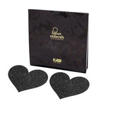 BIJOUX - INDISCRETS FLASH BLACK HEART NIPPLE CUTS - Vanelion Paradise
