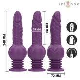 INTENSE - TATUM MULTIFUNKTIONSVIBRATOR MIT AUF- UND ABVIBRATION 24 CM LILA - Vanelion Paradise