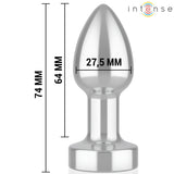 INTENSE - ANAL PLUG 10 VIBRATIONEN METALL MIT FERNBEDIENUNG S - Vanelion Paradise