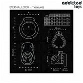 ADDICTED TOYS LOCKED - ETERNAL LOCK PENISKÄFIG 9 CM - Vanelion Paradise