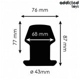 ADDICTED TOYS - EXTREM HOHL ANAL PLUG GRÖSSE M 8,7 CM - Vanelion Paradise