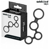 ADDICTED TOYS - PENISRING MIT TEILERN FÜR HODEN - Vanelion Paradise