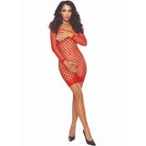 PASSION - BS108 BODYSTOCKING GITTER ROT - Vanelion Paradise