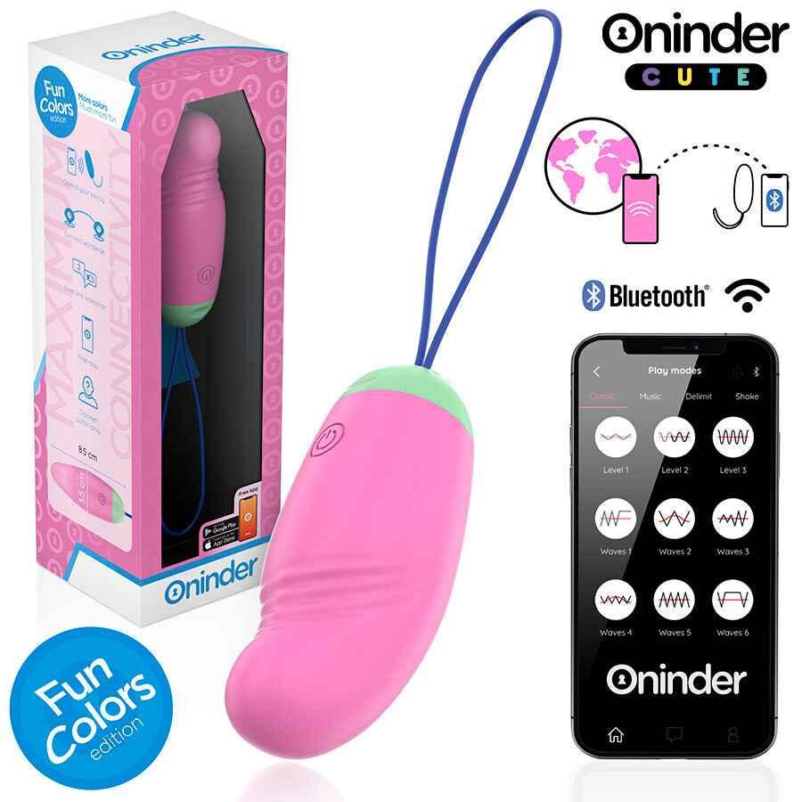 ONINDER CUTE - LOVE PLEASURE VIBRO-ROTIERENDES EI 360° SILIKON - KOSTENLOSE WELTWEITE APP - Vanelion Paradise