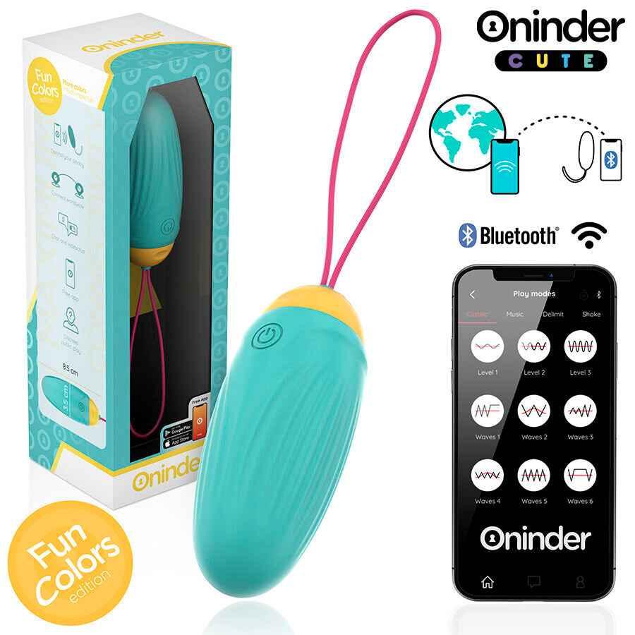 ONINDER CUTE - LOVE PLEASURE VIBRO-ROTIERENDES SILIKON-EDELSTEIN-EI - KOSTENLOSE WELTWEITE APP - Vanelion Paradise