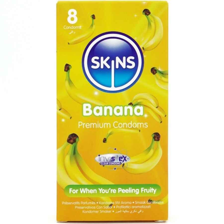 SKINS - BANANA PREMIUM KONDOME PACKUNG 8 - Vanelion Paradise