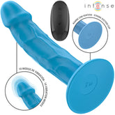 INTENSE - PHOEBE REALISTISCHER VIBRATOR 10 VIBRATIONEN BLAUE FERNBEDIENUNG - Vanelion Paradise