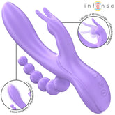 INTENSE - MIKO DREIFACHVIBRATOR RABBIT & STIMULATOR & ANAL 7 VIBRATIONEN LILA - Vanelion Paradise