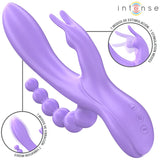 INTENSE - MIKO DREIFACHVIBRATOR RABBIT & STIMULATOR & ANAL 7 VIBRATIONEN LILA - Vanelion Paradise