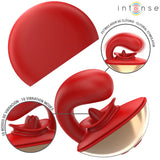 INTENSE - MARIAH VIBRATOR & STIMULATOR IN U-FORM 10 VIBRATIONEN ROT - Vanelion Paradise