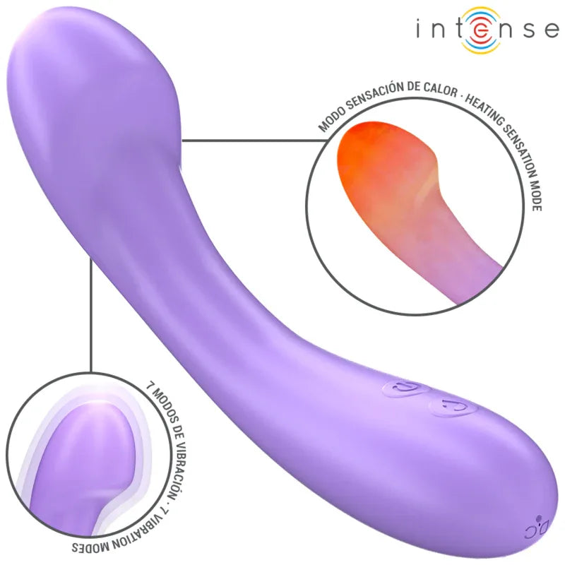 INTENSE - BECKY VIBRATOR 19 CM HEIZBAR 7 VIBRATIONEN LILA - Vanelion Paradise