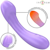 INTENSE - BECKY VIBRATOR 19 CM HEIZBAR 7 VIBRATIONEN LILA - Vanelion Paradise