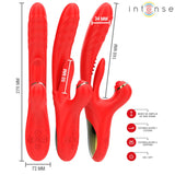 INTENSE - ROSALIA MULTIFUNKTIONSVIBRATOR 3 IN 1 ROT - Vanelion Paradise