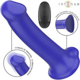 INTENSE - VICTORIA VIBRATOR MIT SAUGNAPF 10 VIBRATIONEN DUNKELBLAU FERNBEDIENUNG - Vanelion Paradise