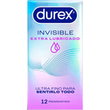 DUREX - UNSICHTBARES EXTRA GESCHMIERTES 12 EINHEITEN - Vanelion Paradise