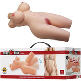 CRAZY BULL - TIFFANY REALISTISCHER WEIBLICHER TORSO VAGINA UND ANAL 5,5 KG - Vanelion Paradise
