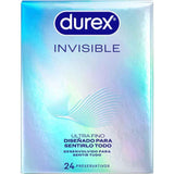DUREX - ULTRADÜNNE UNSICHTBARE KONDOME 24 EINHEITEN - Vanelion Paradise
