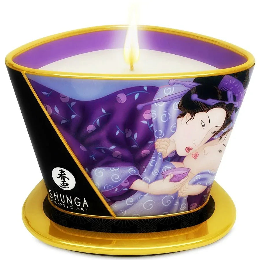 SHUNGA - MINI CARESS BY CANDELIGHT EXOTISCHE FRÜCHTE MASSAGEKERZE 170 ML - Vanelion Paradise