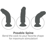 KING COCK - VIBRATORDILDO 15.24 CM NATÜRLICH - Vanelion Paradise
