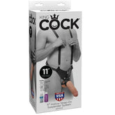 KING COCK - 28 CM HOHLES STRAP-ON-STRUMPFSYSTEM FLEISCH - Vanelion Paradise