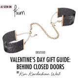 BIJOUX - DÉSIR MÉTALLIQUE HANDSCHELLEN AUS SCHWARZEM METALLGEWEBE - Vanelion Paradise