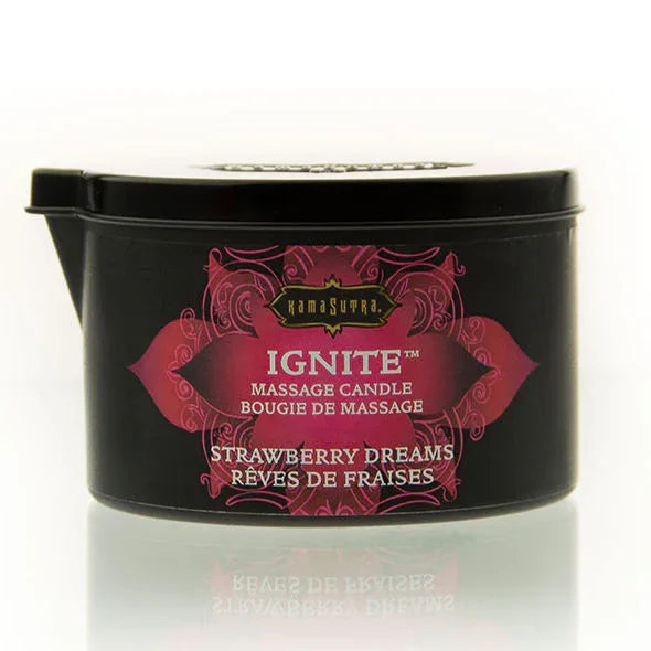 KAMASUTRA - STRAWBERRY DREAMS MASSAGEKERZE 170 GR - Vanelion Paradise