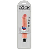 KING COCK - STEIFER REALISTISCHER VIBRATOR 17.8 CM NATÜRLICH - Vanelion Paradise