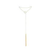 BIJOUX - MAGNIFIQUE METALLKETTE MIT GOLDENEN FRANSEN - Vanelion Paradise